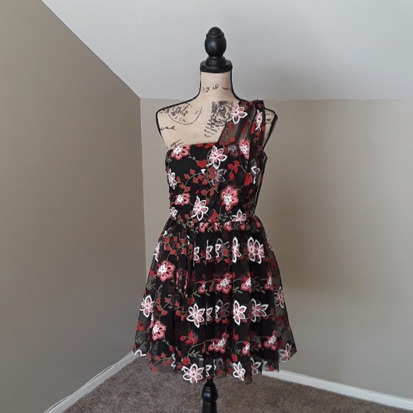 NWT, BCBGeneration Embroidered Tulle Dress - Picture 5 of 16